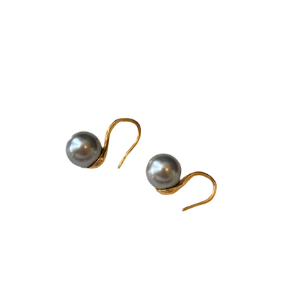 Pearl Hook Earrings E286GG